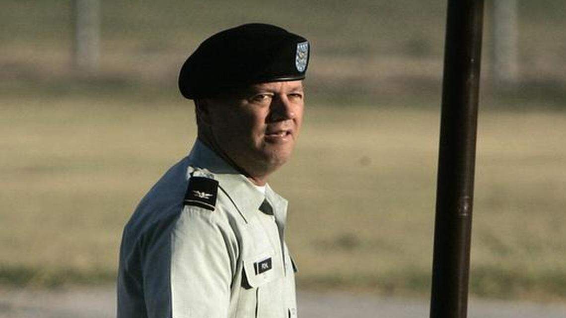 
U.S. Army military judge Col. James L. Pohl, shown in this July 7, 2005 file photo at Fort Hood, Texas, is the chief of the Guantánamo military commissions judiciary.
