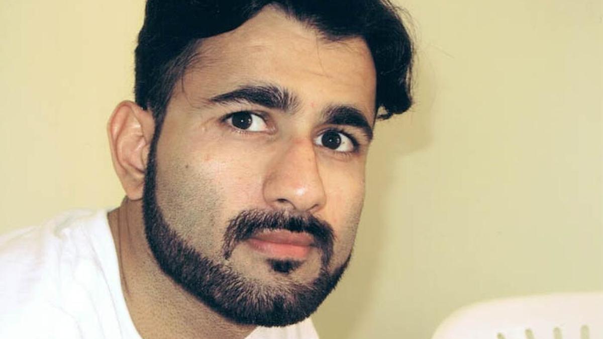 Majid Khan in a photo taken by the International Red Cross and released by the Center for Constitutional Rights, a legal group that represents him.
