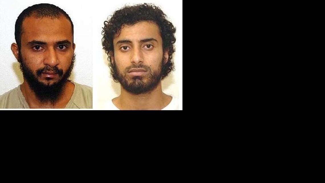 
At left, Saeed Serem Jarabh, held as Detainee 235, cleared for transfer from Guantánamo. At right, “forever prisoner” Khalid Ahmed Qasim, held as Detainee 242, whose parole board decided this month had too extremist and and anti-American views for release. The photos are from the captives 2008 Guantánamo risk assessments provided to McClatchy Newspapers by the anti-secrecy WikiLeaks organization.
