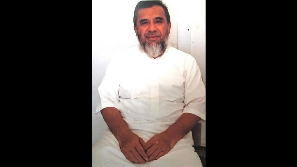 Indonesian Riduan bin Isomuddin, known as Hambali, poses for the International Committee of the Red Cross at Guantánamo in 2016 in a courtesy photo from his attorneys.