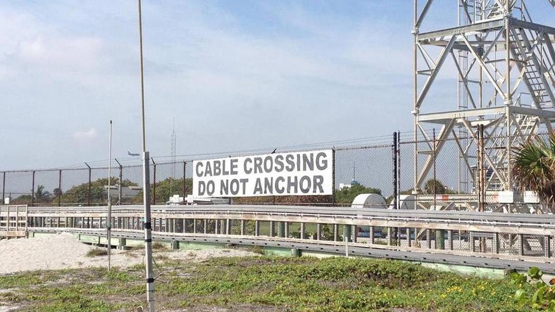 An environmental assessment concluded that the best U.S. landing spot for the Miami-bound fiber-optic cable from Guantánamo was a Navy research facility at Dania Beach, as seen here on March 19, 2015.
