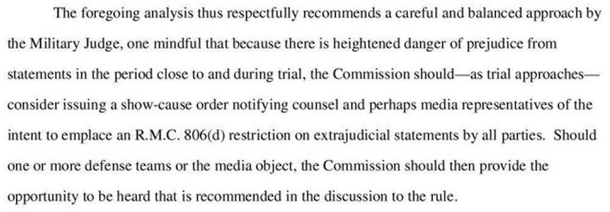 From a Feb. 5, 2014 military commission prosecution filing in the Sept. 11 war crimes case.