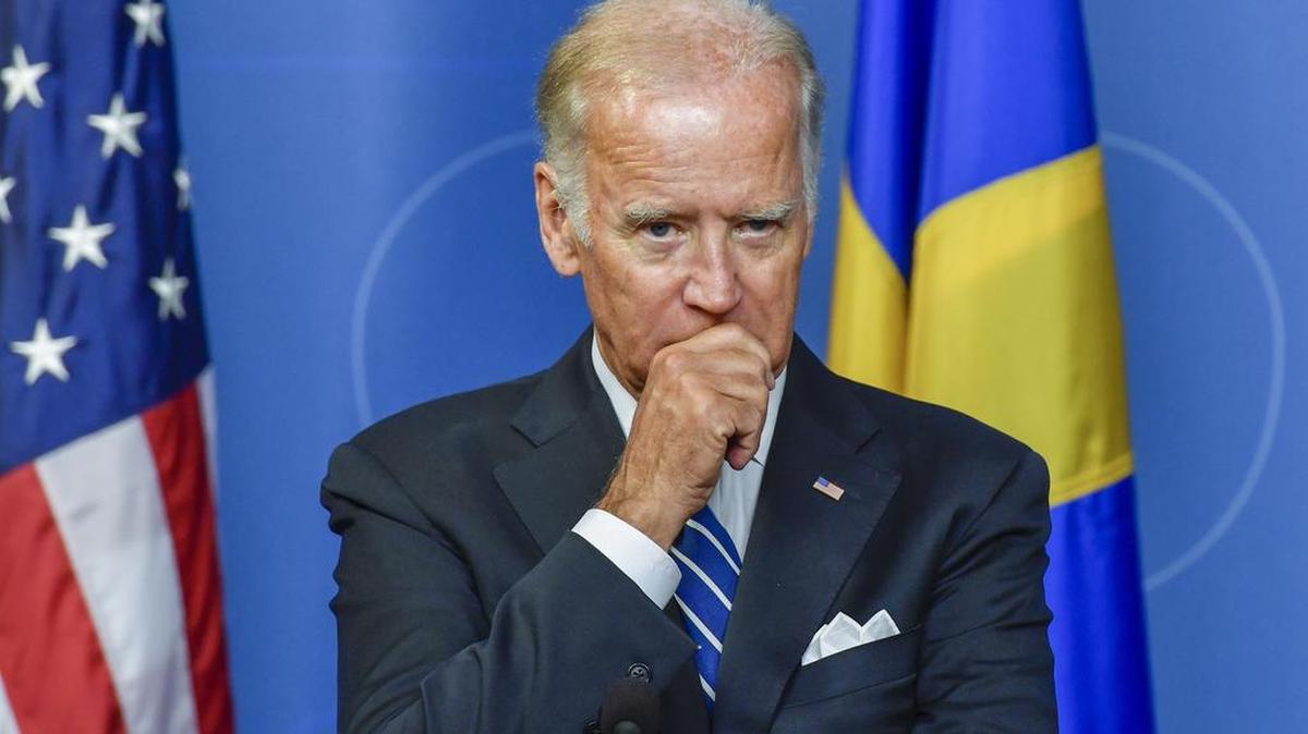 U.S. Vice President Joe Biden at a press conference at the Swedish government offices Rosenbad in Stockholm on Thursday Aug. 25, 2016 during a one-day visit to Sweden.