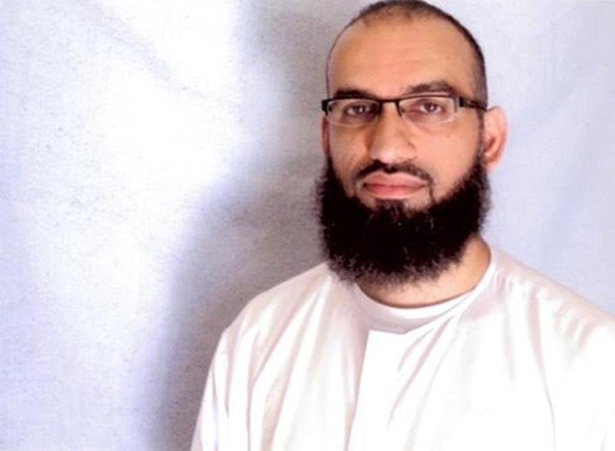 Accused Sept. 11 plotter Ammar al Baluchi, the nephew of alleged mastermind Khalid Sheik Mohammed, posing for the International Red Cross at Guantánamo in late 2016 in a photo provided by his attorneys.