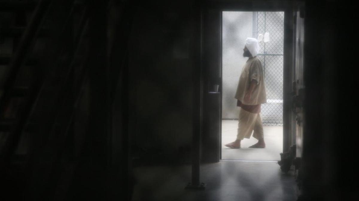A cooperative captive inside a communal cellblock at Camp 6, at the U.S. Navy base at Guantånamo Bay, Cuba, on Tuesday, Feb. 9, 2016 in this photo approved for release by the U.S. military.