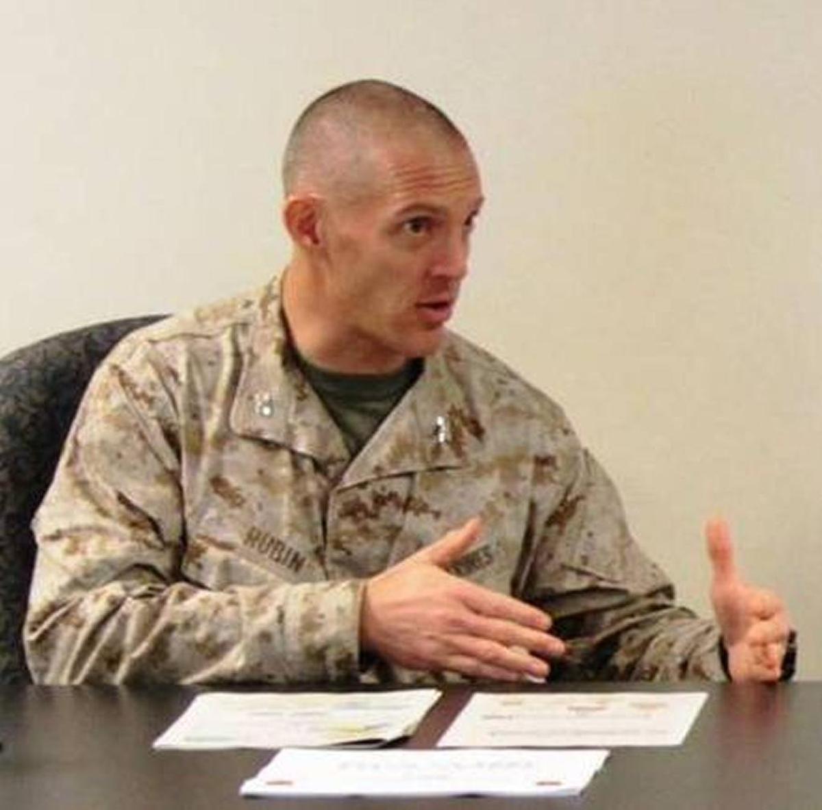 U.S. Marine Col. Peter S. Rubin at a training conference at Camp Foster, Okinawa, Japan, in a Pentagon photo dated Oct. 31, 2013.