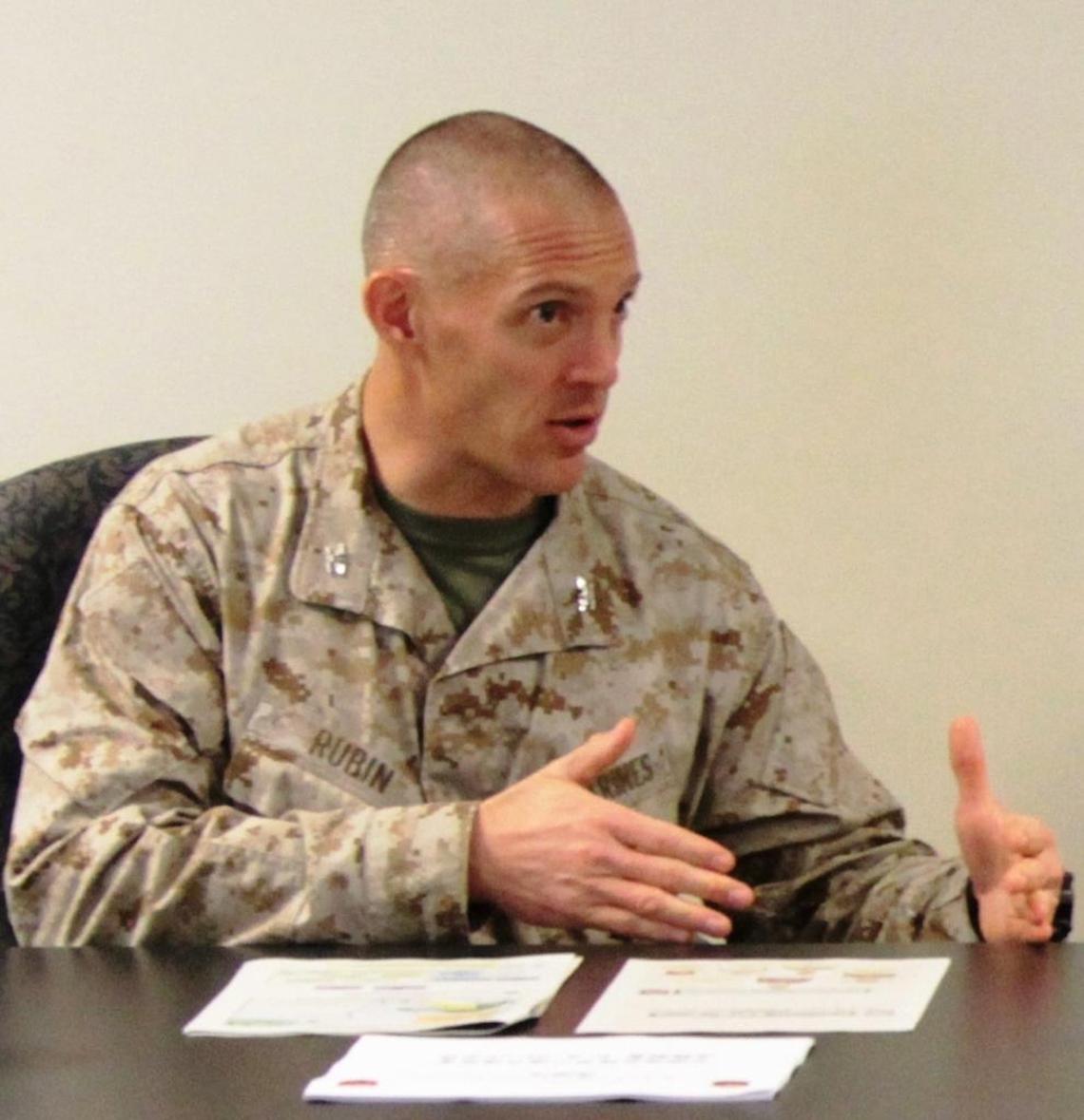 U.S. Marine Corps Col. Peter S. Rubin at a training conference in a Pentagon photo dated Oct. 31, 2013.