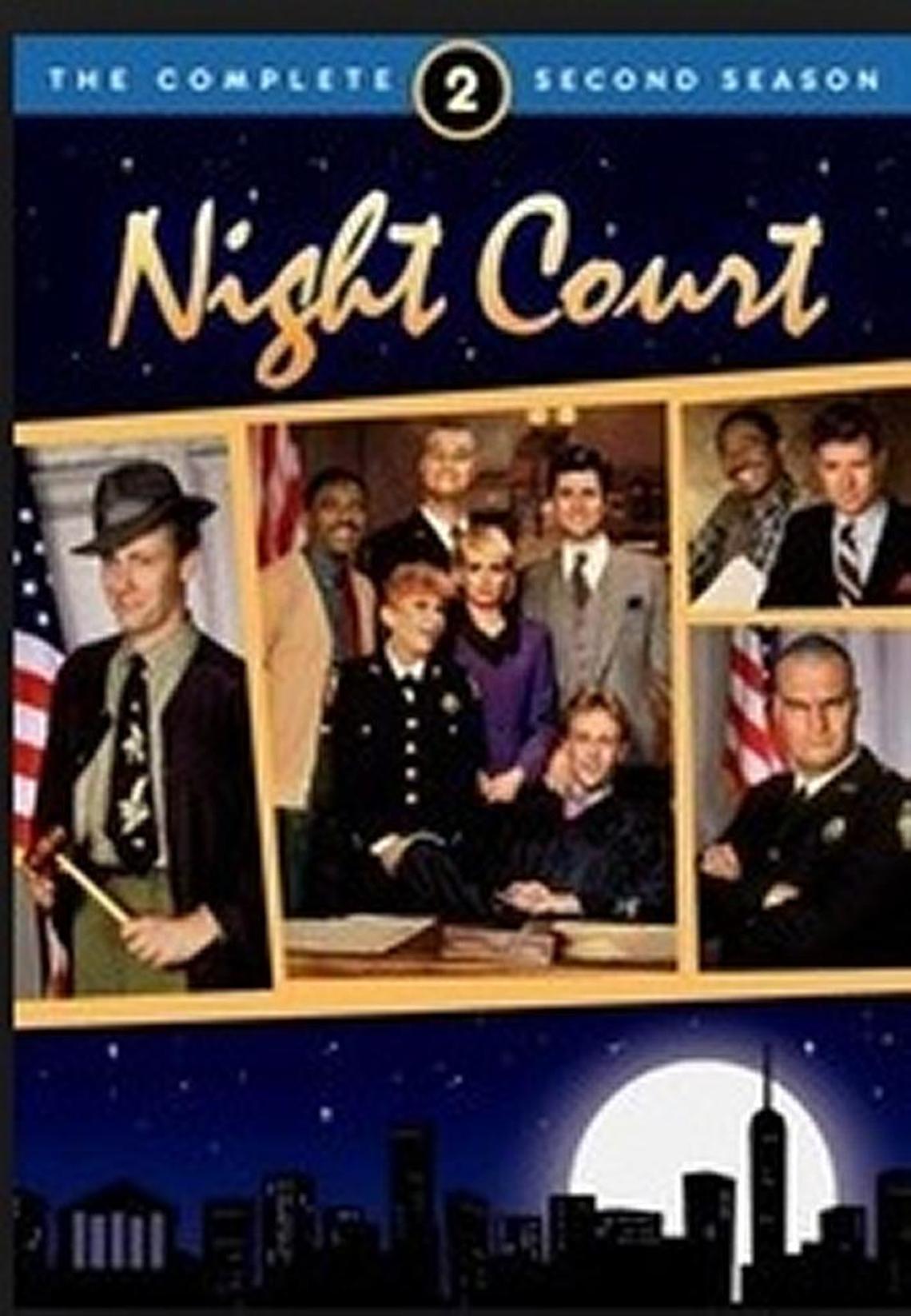 Image of a DVD of the sitcom ‘Night Court’ now available on Netflix.