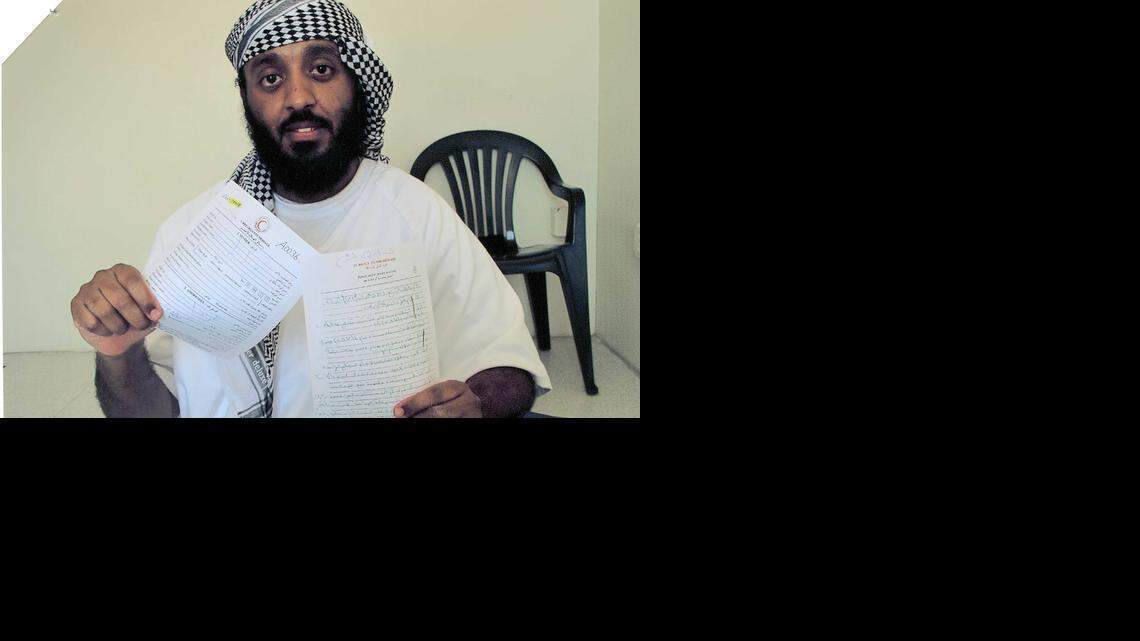 
Ramzi bin al Shibh posing for the International Red Cross.
