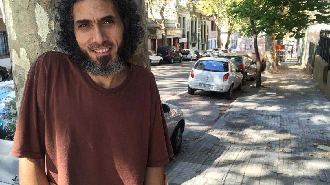 Abu Wa’el Dhiab, 43, outside his new home in Montevideo, Uruguay, in a 2015 file photo.