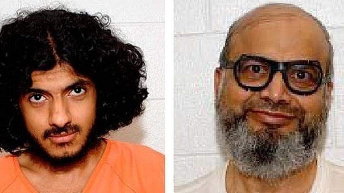The youngest captive at Guantánamo is currently Hassan bin Attash, at left. The eldest is Saifullah Paracha, a Pakistani. In January 2010, a federal task force recommended that both be considered for trial. Neither has ever been charged with a crime at the Guantánamo war court.