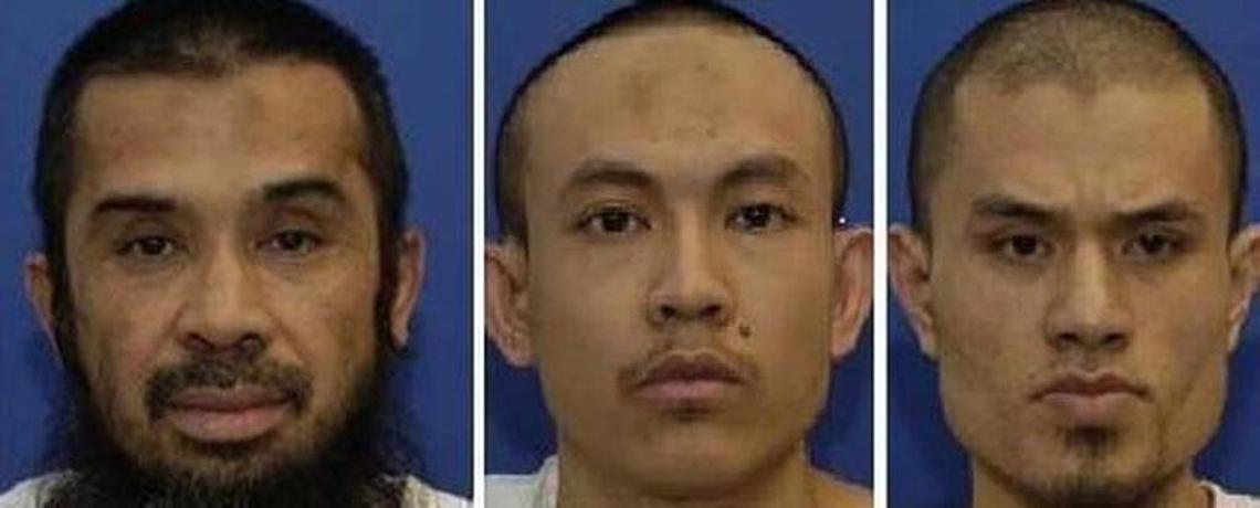From left, Indonesian captive Riduan bin Isomudin, known as Hambali, Malaysian Mohd Farik Bin Amin, known as Zubair, and Malaysian Bashir Lap, known as Lilie, in photo from their 2008 Guantánamo prison profiles provided to McClatchy by WikiLeaks.