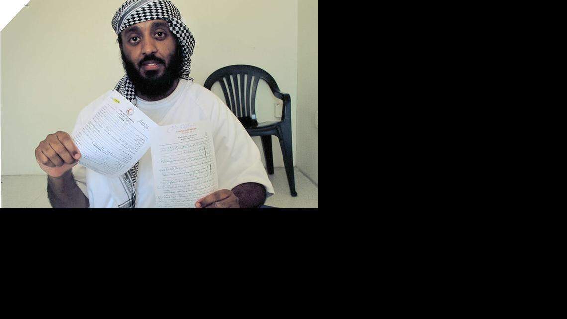 
Ramzi bin al Shibh posing for the International Red Cross.
