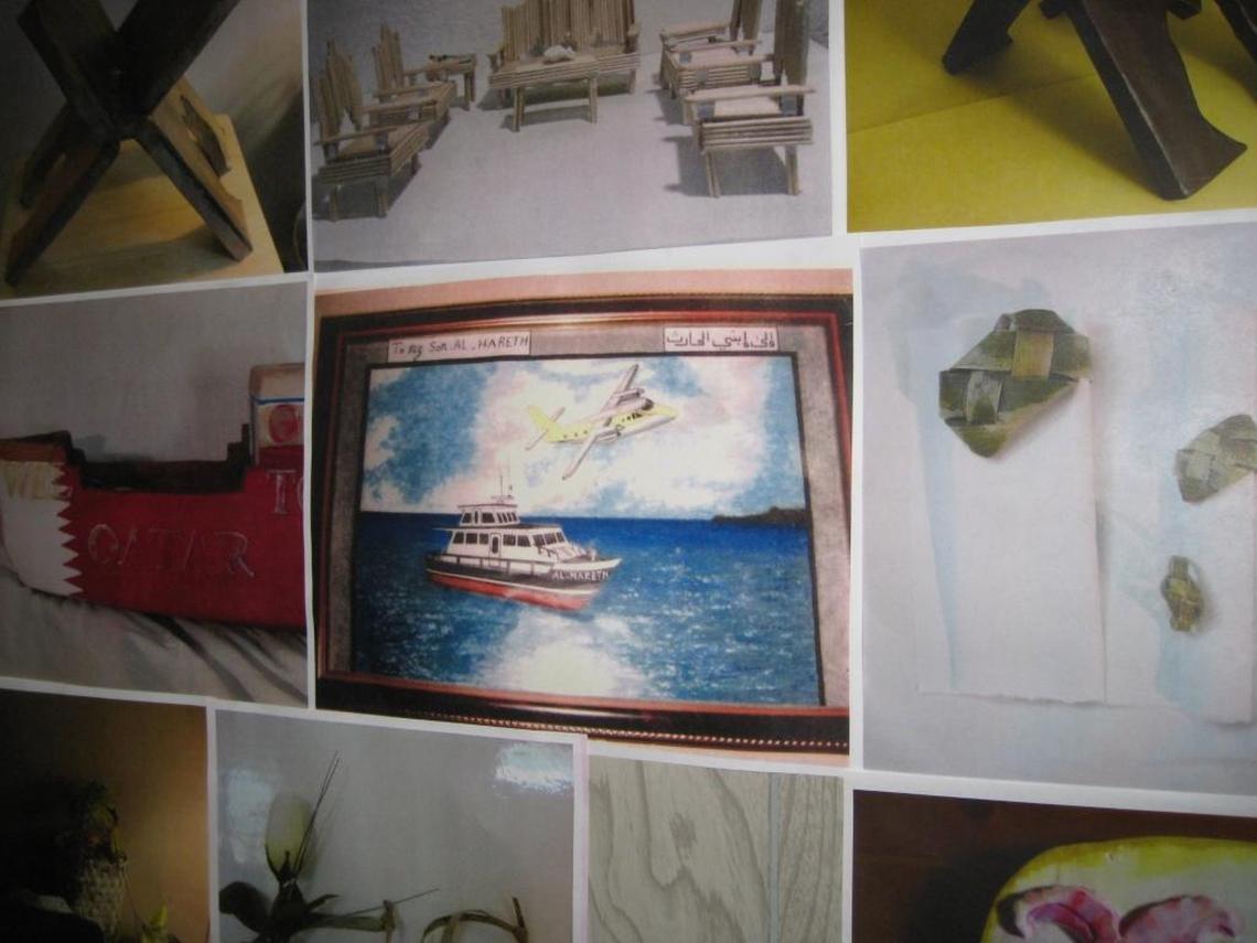 An exhibit of detainee art at a storage site at the U.S. Navy base at Guantánamo Bay, Cuba, as shown to reporters on July 25, 2013.