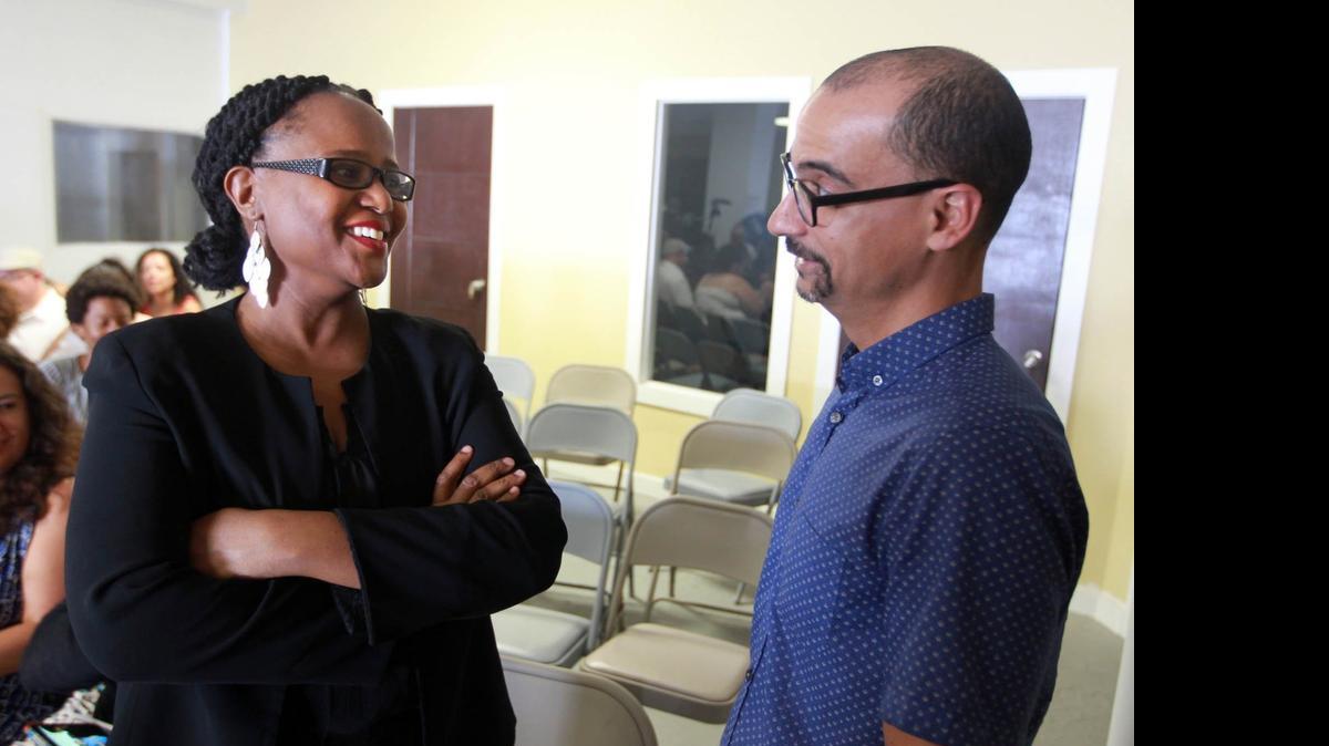 
 Coming together: Writers Edwidge Danticat, left, and Junot Diaz join a panel to discuss mass deportation of Dominican-Haitians from the Dominican Republic on Wednesday.
