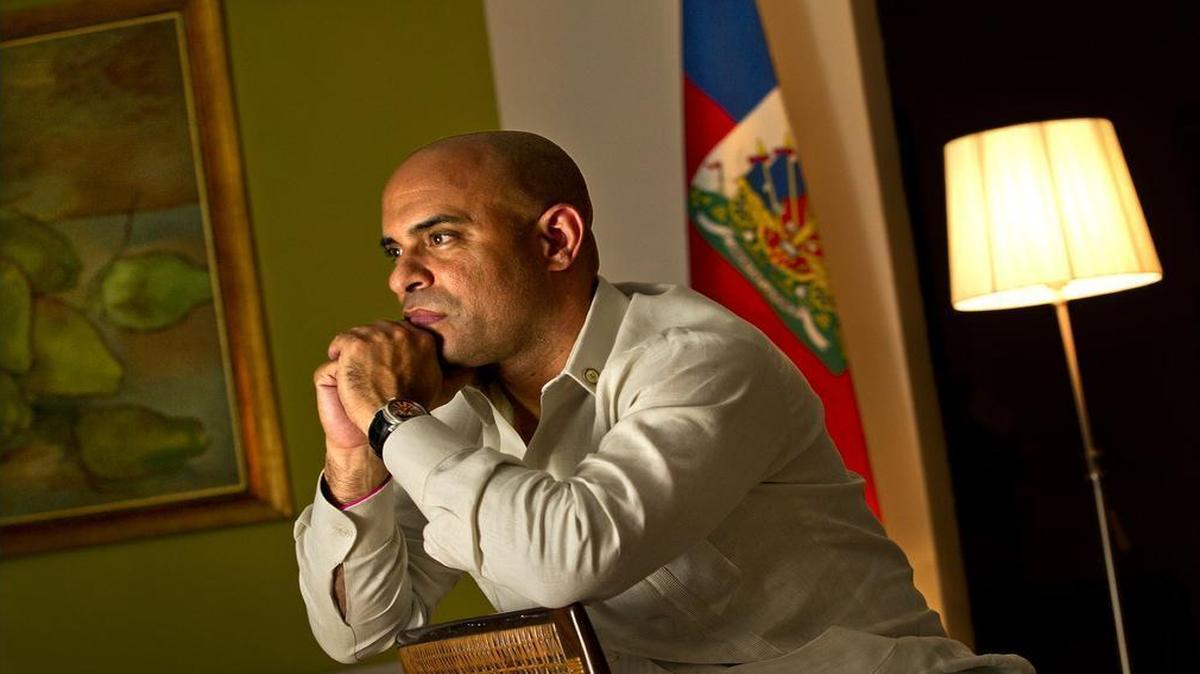 Haiti’s then-prime minister, Laurent Lamothe, talks about the many challenges ahead for his country at his residence on Wednesday January 8, 2014.