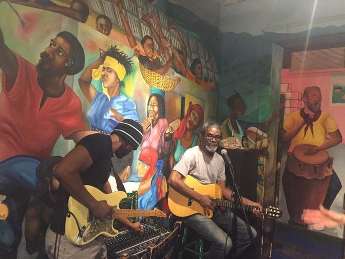 The late Joseph Emmanuel “Manno” Charlemagne played at Tap Tap Restaurant in South Beach during a Miami Film Festival party honoring Haitian films. He died in 2017 and had lived above the restaurant for years.