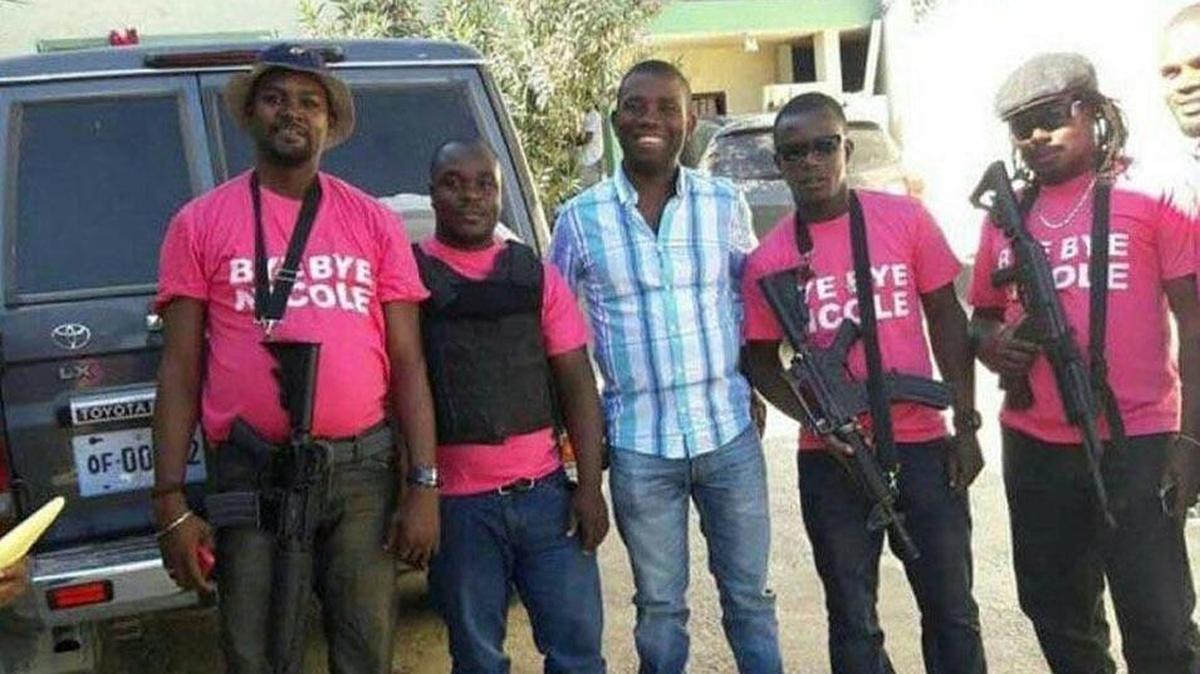 Guy Philippe poses for a photo in Port-au-Prince in January 2017 before his arrest by Haiti National Police.