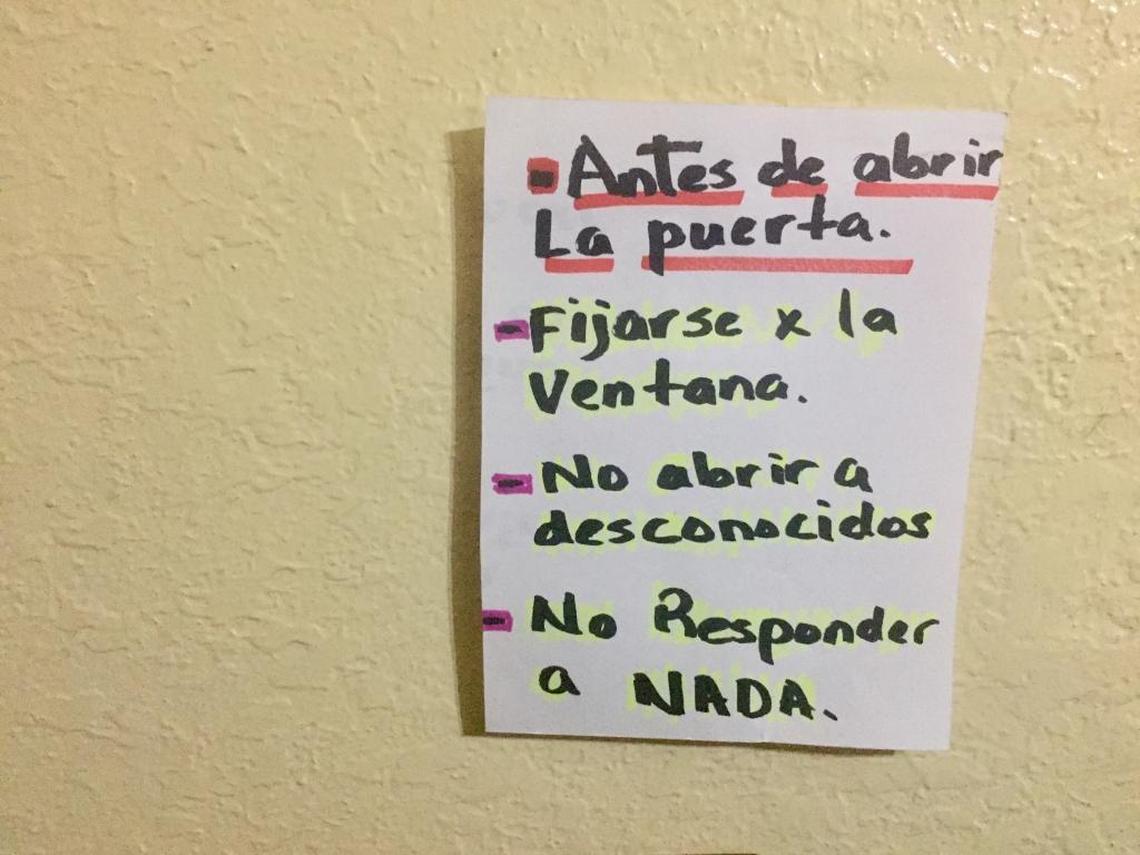An undocumented immigrant from Central America who lives in an apartment near Little Havana recently posted a sign on a wall of her house, next to the front door: “Before opening the door: Look out the window, do not open to strangers, don’t answer ANYTHING.”
