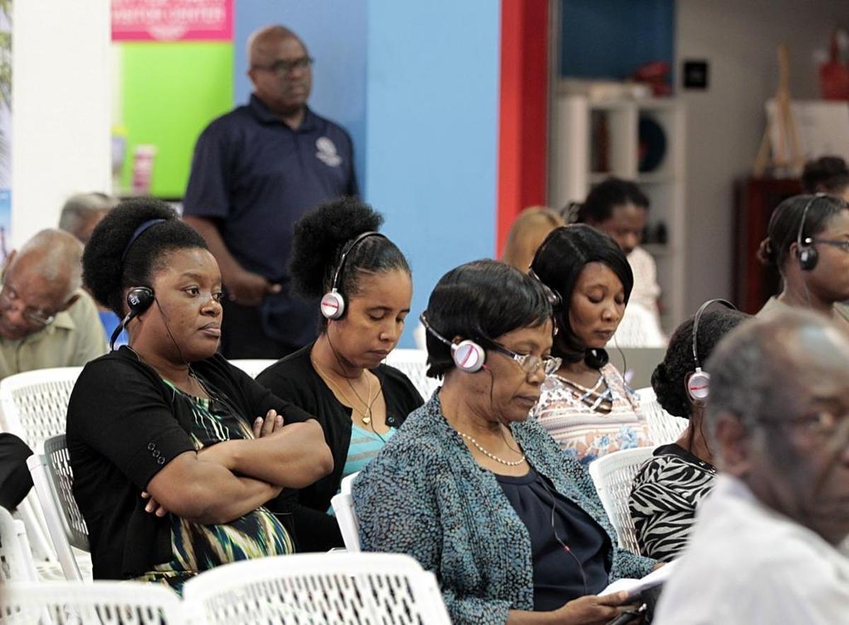 Haitian community members attended a community meeting with a group of immigration attorneys in Little Haiti Friday morning informing Haitians with TPS what their options are should the immigration relief not be renewed by the Trump administration.