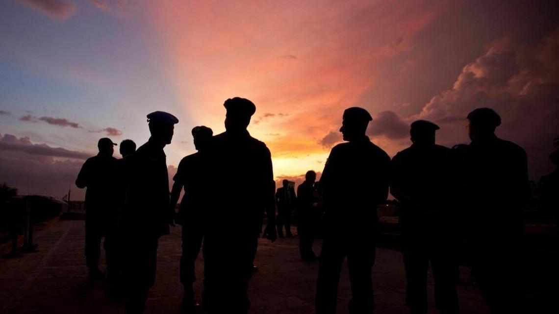 A Monday, July 11, 2011 file photo shows silhouettes of U.N. peacekeepers from Brazil at the airport in Port-au-Prince, Haiti. According to an AP investigation, some 150 allegations of abuse and exploitation were reported in Haiti between 2004 and 2016. The allegations involved U.N. peacekeepers and other personnel. Alleged victimizers came from Bangladesh, Brazil, Jordan, Nigeria, Pakistan, Uruguay and Sri Lanka, according to U.N. data and interviews. More countries may have been involved, but the United Nations only started disclosing alleged perpetrators’ nationalities after 2015.