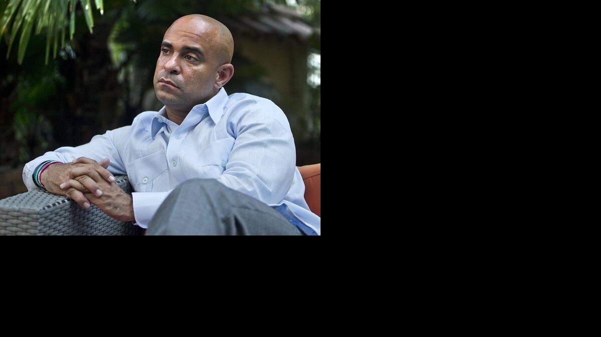 
Haitian Prime Minister Laurent Lamothe at his home in Port-au-Prince on Monday, Dec. 15, 2014, a couple of days after his resignation
