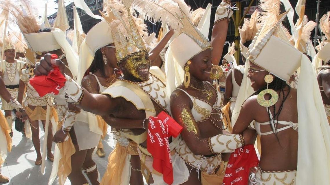 Thousand of masqueraders parade on the streets of Port of Spain in celebration of Trinidad’s Carnival. In order to grind on anyone during this year’s Carnival, masqueraders and carnival goers will have to seek permission first, police say.