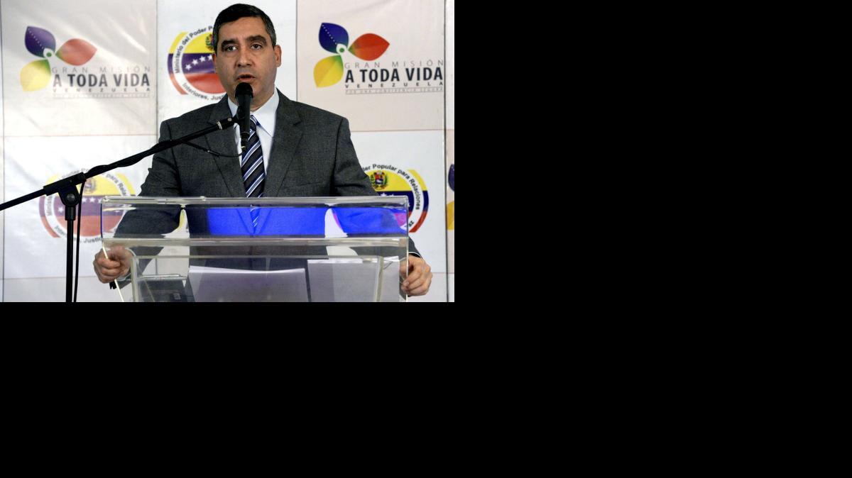 
 Venezuela's ousted Interior and Justice Minister, Miguel Rodriguez Torres. 
