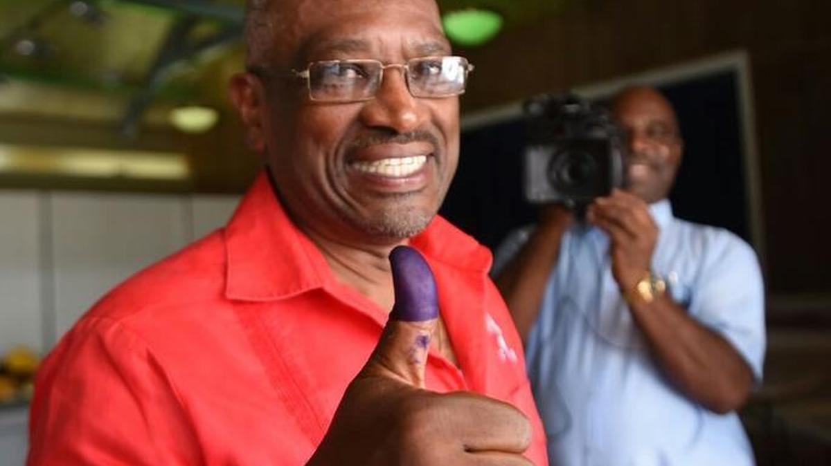 Free National Movement Opposition Leader Hubert Minnis, after voting in the Bahamas’ national election on Wednesday.