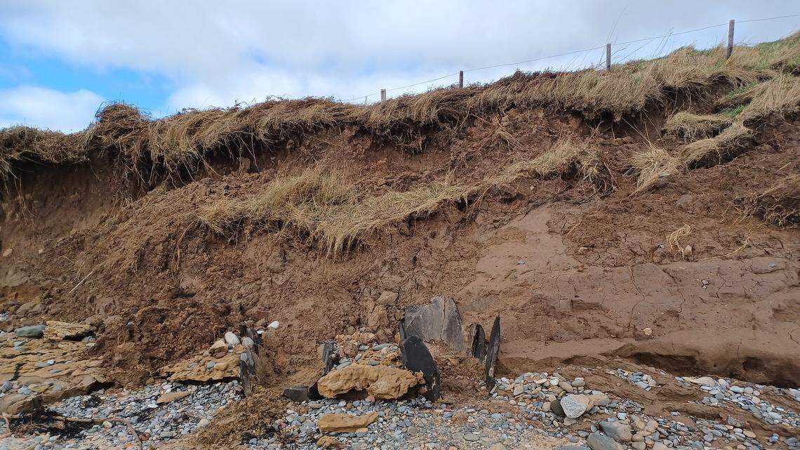 A dog walker along the U.K. coast found stone structures later identified by archaeologists as centuries-old bait tanks, photos show.