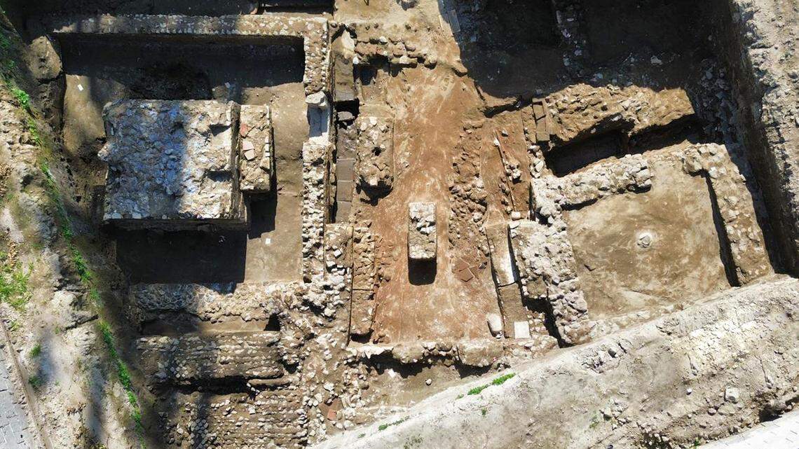 Archaeologists outside Naples excavated a 1,700-year-old burial ground with dozens of tombs and an inscription linked to a gladiator.