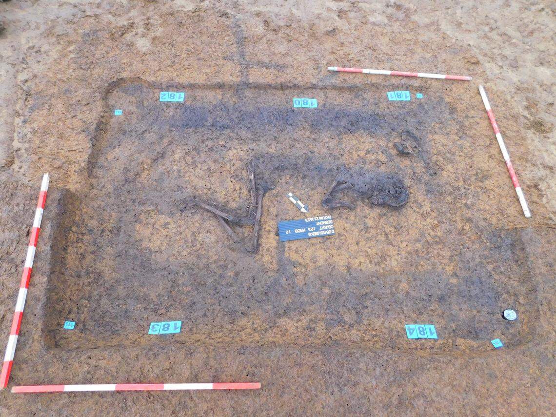 Another central burial found in the ancient mound.