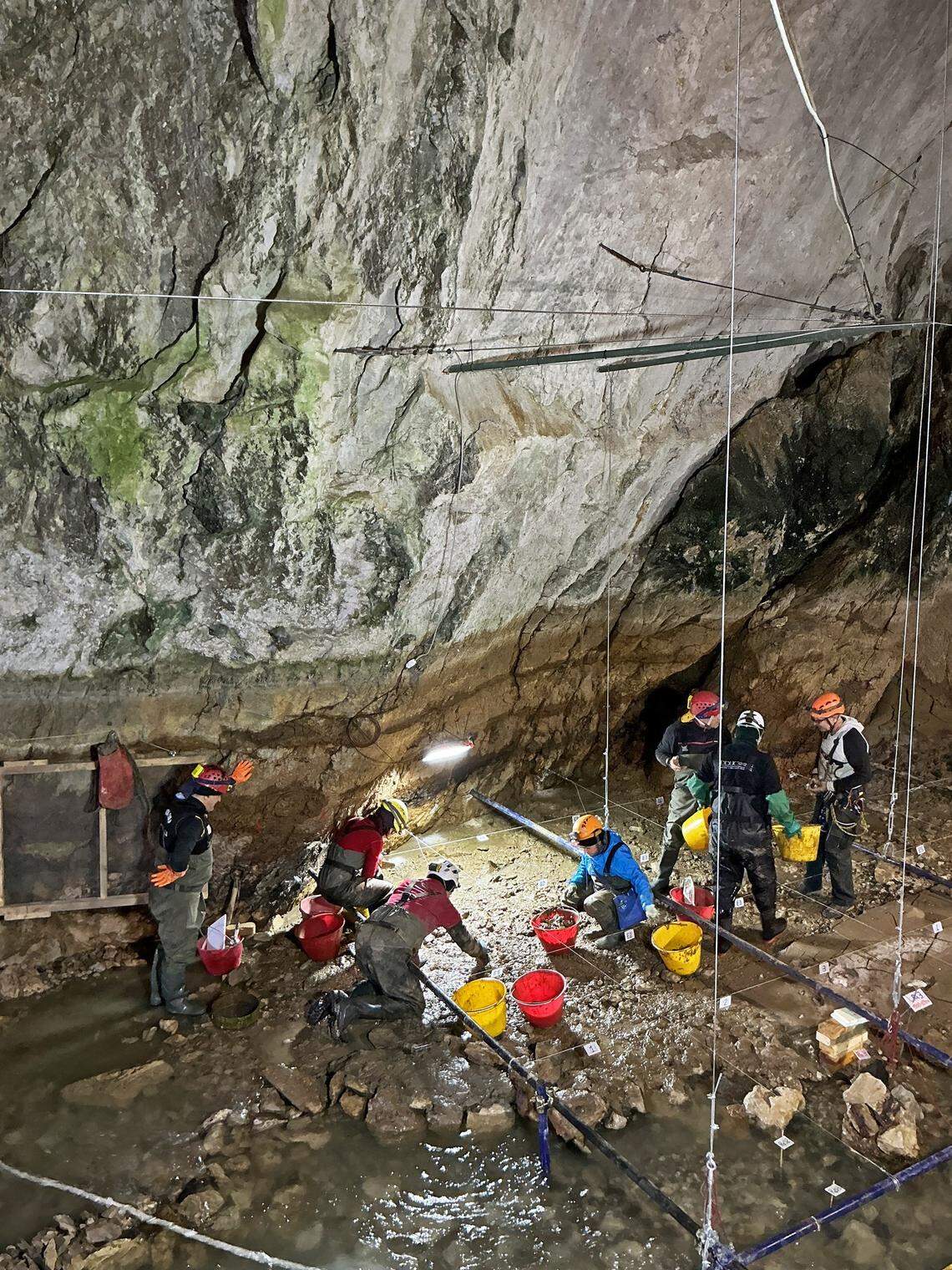 Archaeologists uncovered traces of ancient Greek cult activity in an exposed riverbed at Pertosa-Auletta Caves, officials said.