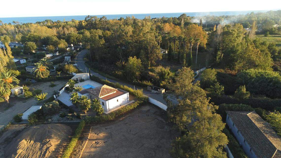 Archaeologists on Corsica uncovered an ancient Etruscan home filled with pottery artifacts, a first-of-its-kind find for the island, photos show.