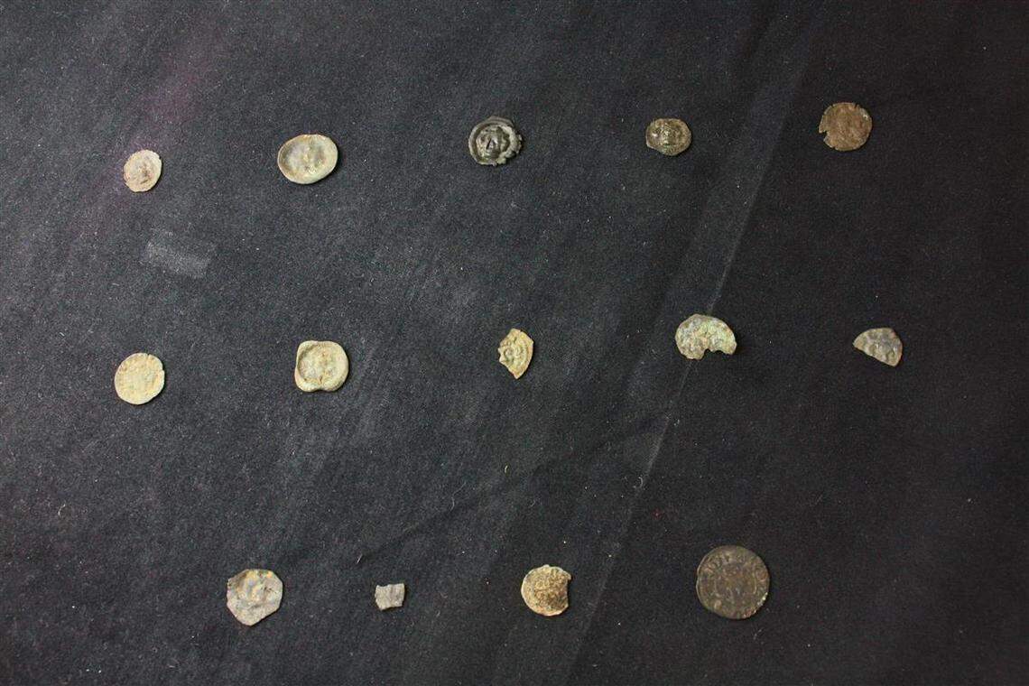 The rare, 600-year-old silver coins found under a church in Edøya.
