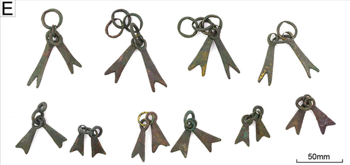 The “swallow-tail pendants” found at Papowo Biskupie.