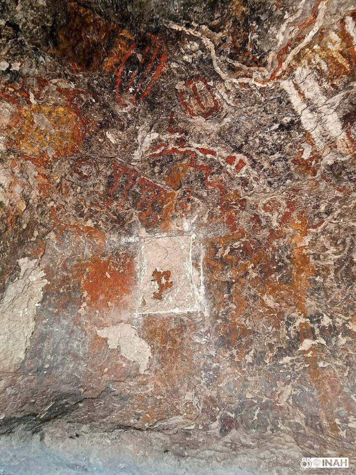 One of the damaged sections of La Cueva Pinta.