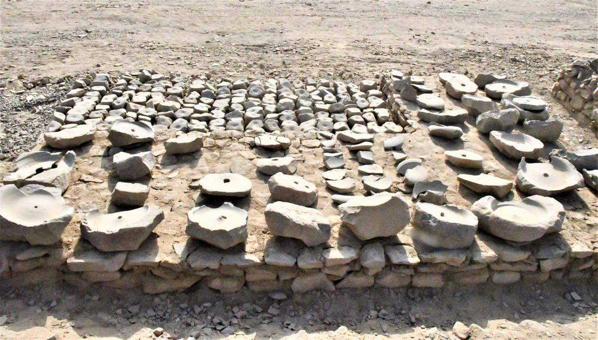 Some of the stone artifacts found at the Sukari site.