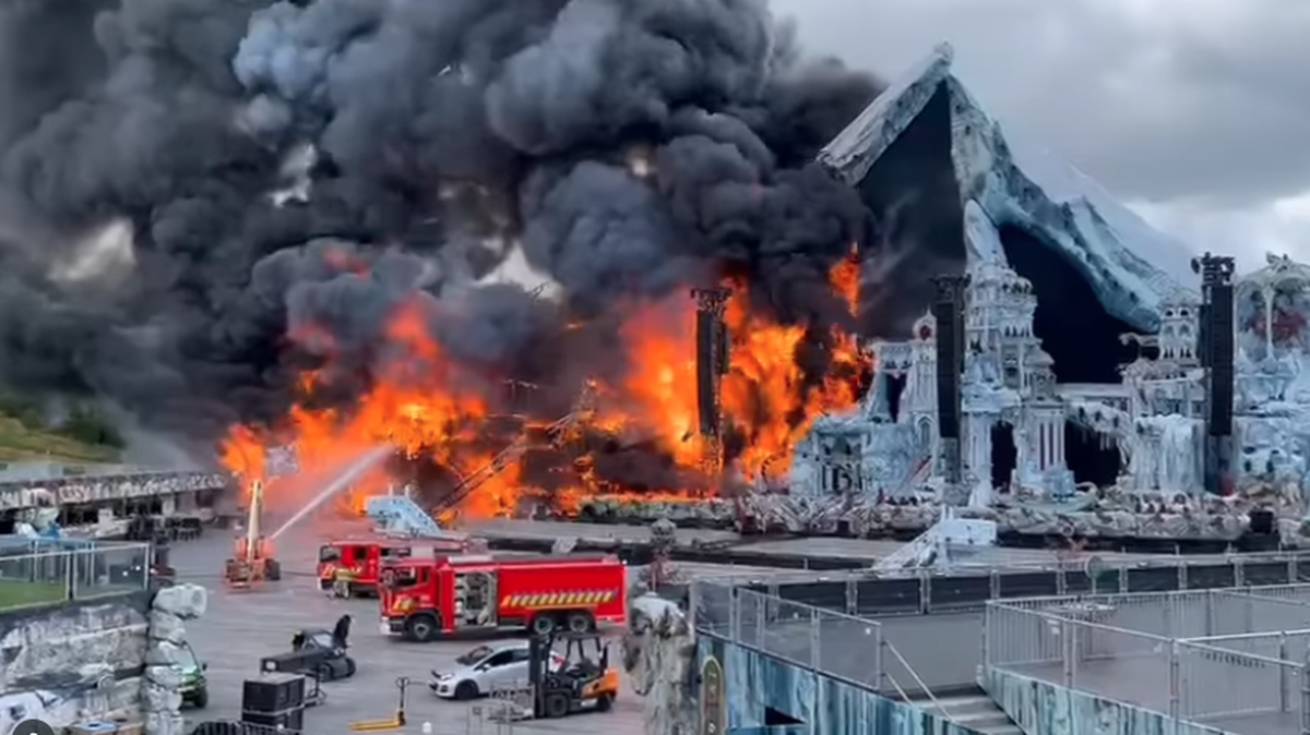 The main stage of Tomorrowland burned down July 16.