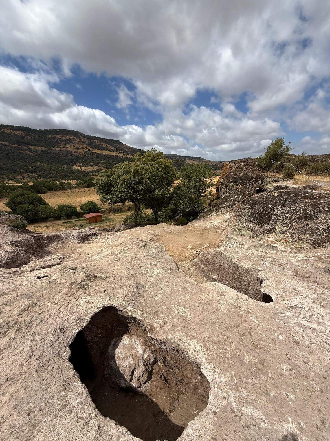 The area at Necropolis of Saint Andrea Priu where the three tombs were recently uncovered.