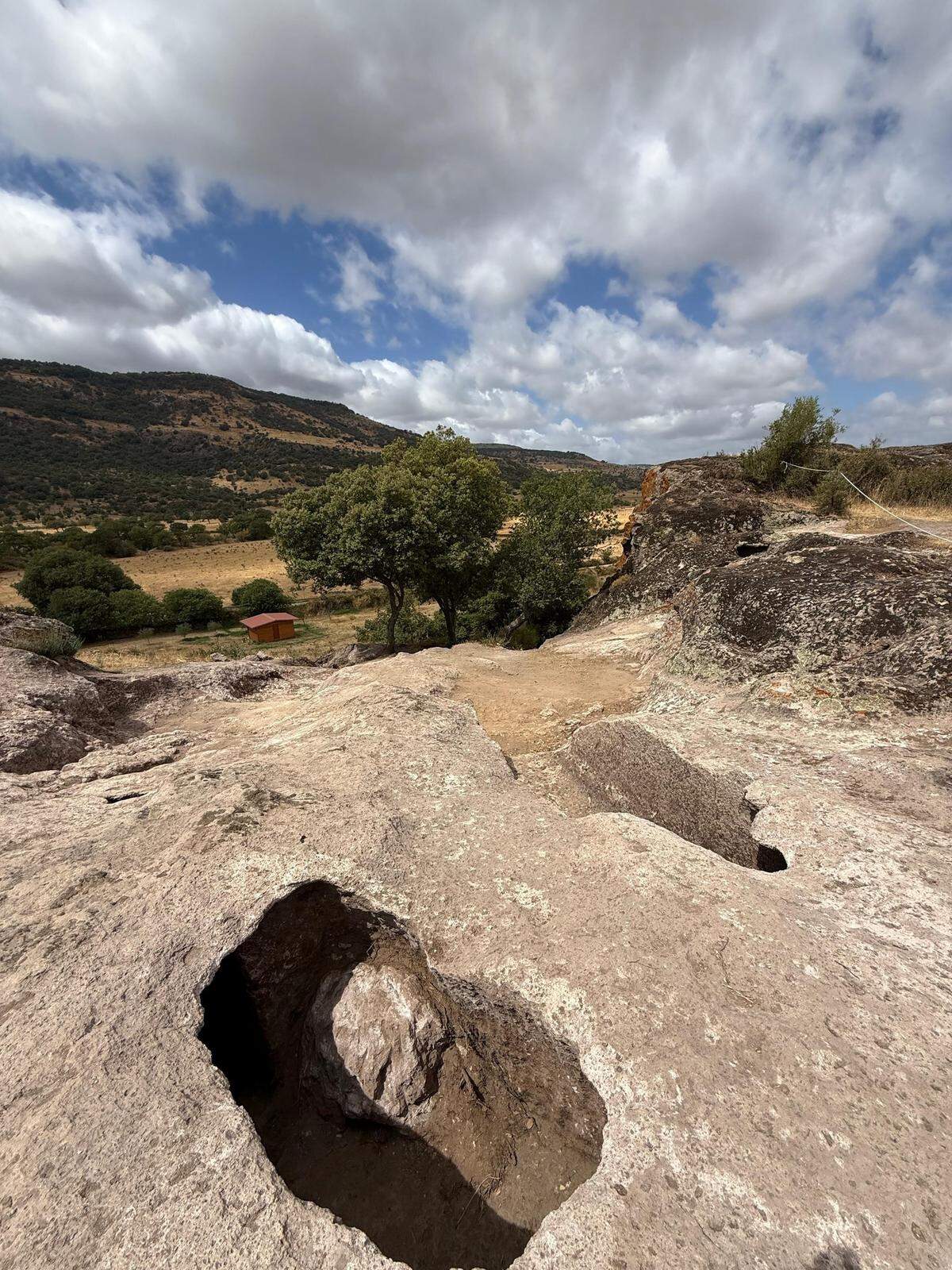 The area at Necropolis of Saint Andrea Priu where the three tombs were recently uncovered.