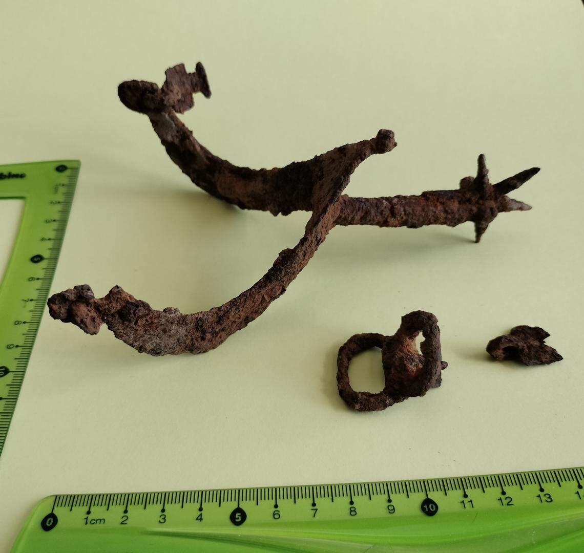 The 300-year-old iron spur found in Hrubieszów.