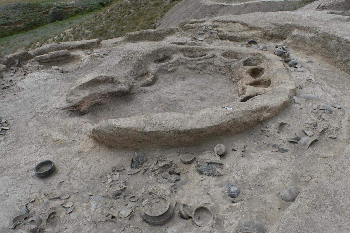 The central kitchen of the 3,500-year-old rest stop.