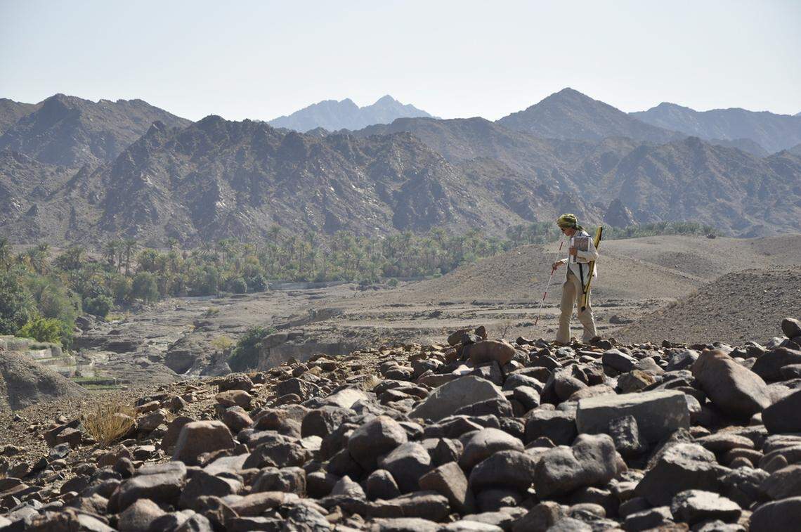 One of the Bronze Age sites in Qumayrah, Oman.