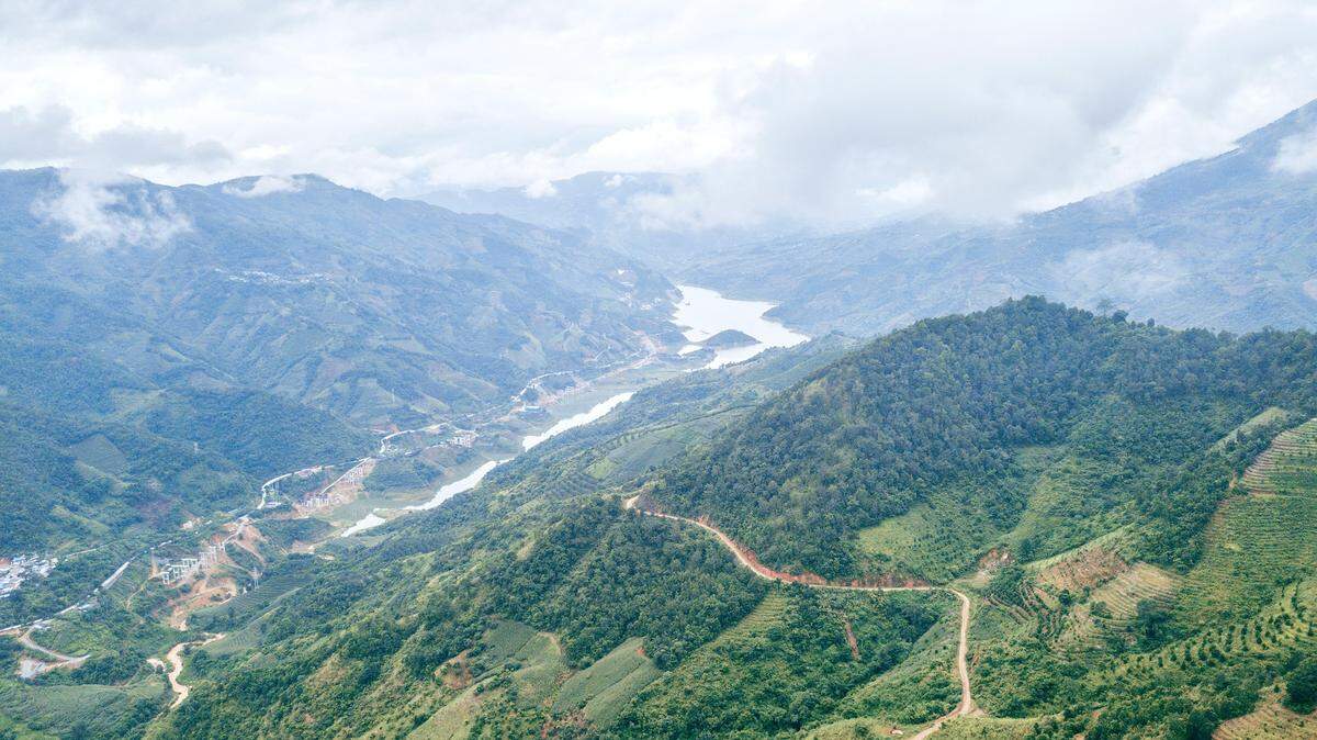 Scientists found a small animal with a yellow groin in the mountains and discovered a new species, a study said. The photo shows a representative area of Yunnan.
