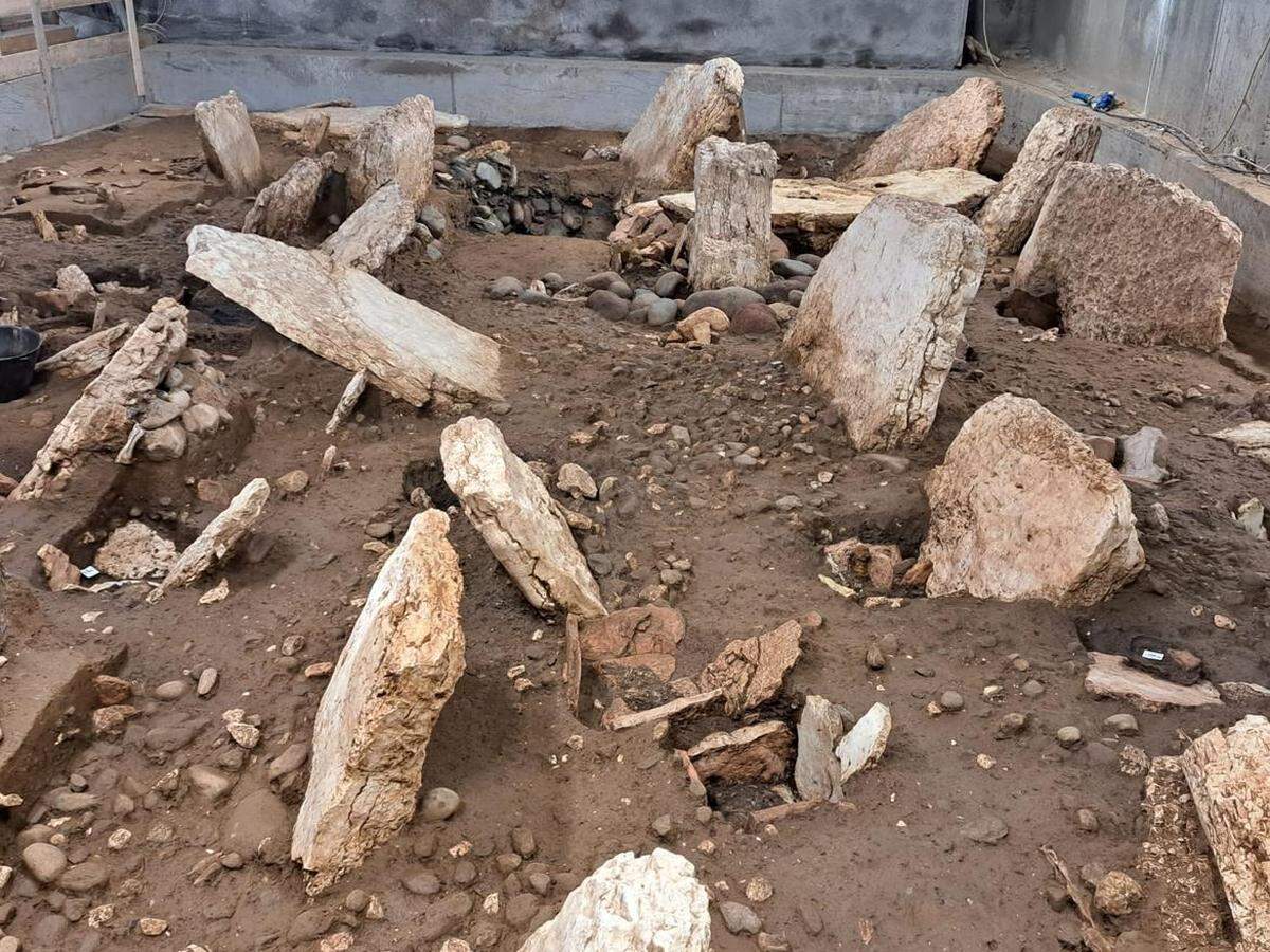 The 2,500-year-old burial ground found in Trento.