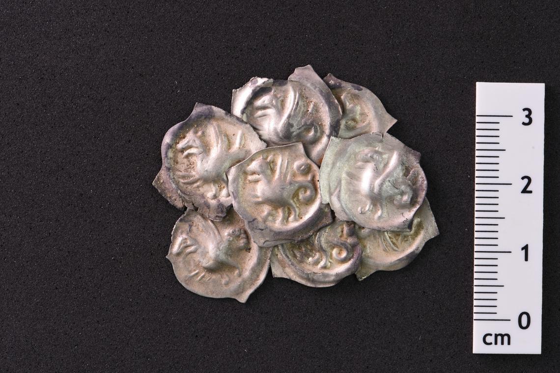 Some of the medieval coins found in Glottertal.