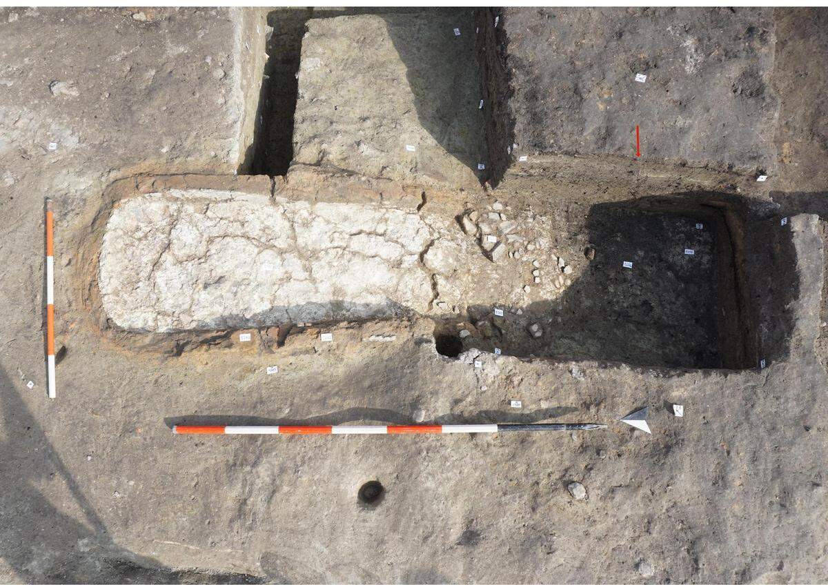 The Bronze Age glassmaking furnace found at Frattesina.
