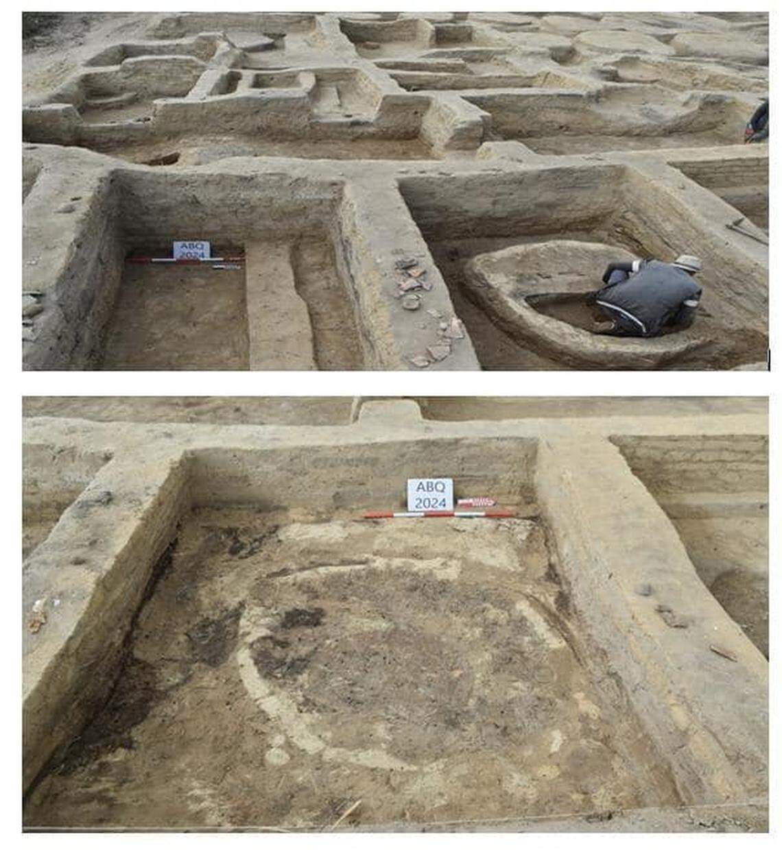 Close-up photos show the 3,000-year-old military ruins.