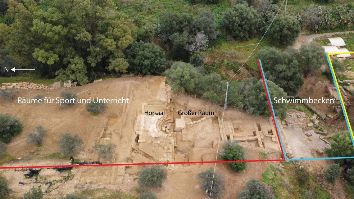 The lecture hall was discovered during excavations at Agrigento, the site of the largest ancient Greek settlement in Sicily.